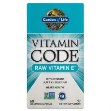 Vitamín E - RAW Vitamin Code - 60 kapslí