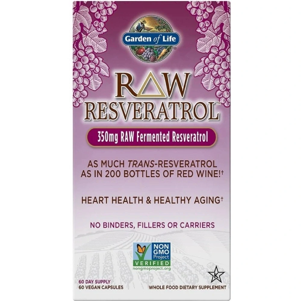 RAW Resveratrol - 60 kapslí