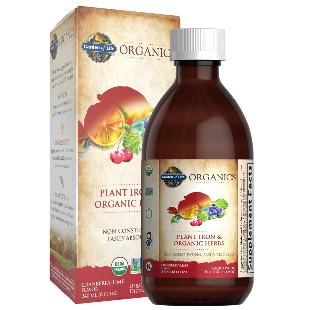Organics - Rostlinné organické železo & organické bylinky 240 ml