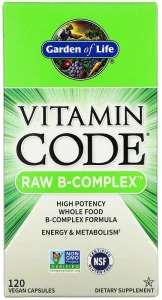 Vitamín B-Komplex - RAW Vitamin Code - 120 kapslí