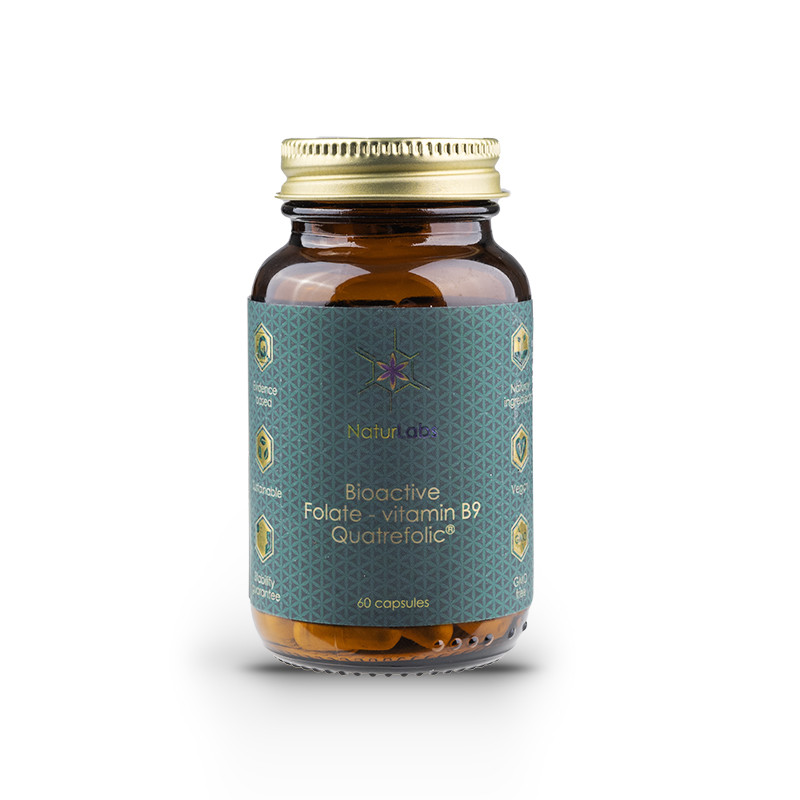 Folát bioaktivní quatrefolic®, kapsle (kyselina listová/vitamín B9)