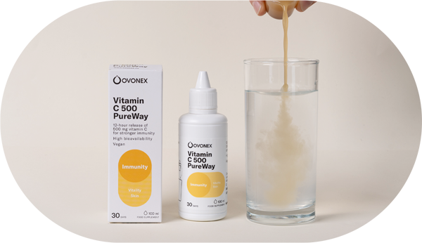 Vitamin C 500 PureWay, kapky 100 ml - Ovonex