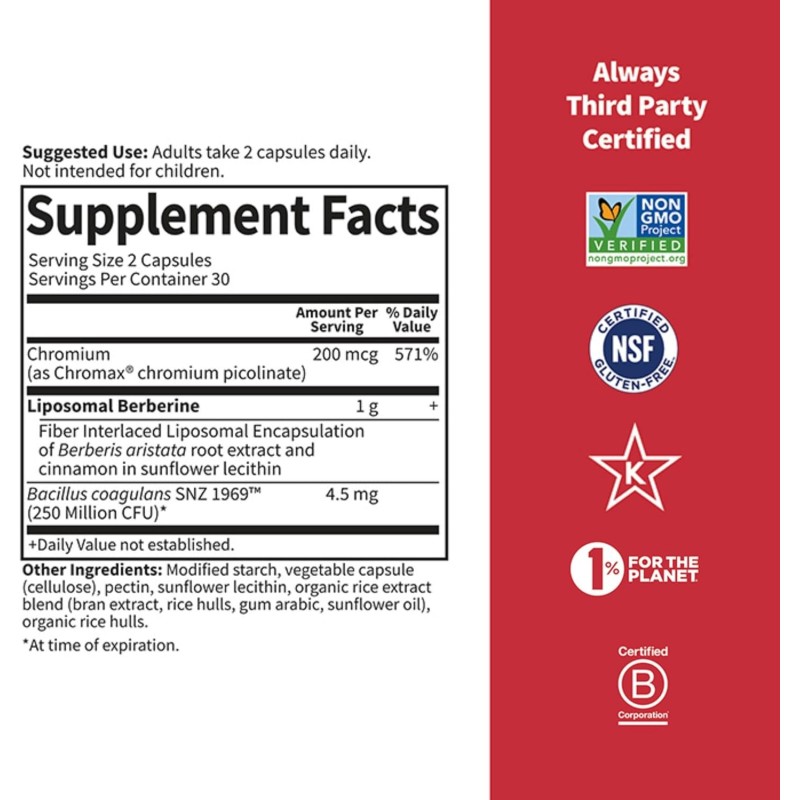 Herbals Liposomal Berberine - 60 kapslí