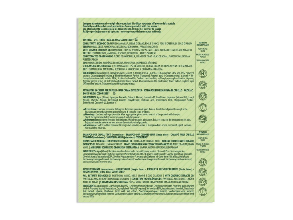 COLOR ERBE BIO BARVA NA VLASY HNĚDÁ 4.0 (NAHRAZUJE BARVU CLASSICO NO.03)