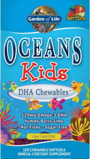 Ocean Kids DHA omega 3 - pro děti 120 tobolek