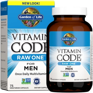 Vitamin Code RAW ONE Men - multivitamín pro muže 75 kapslí