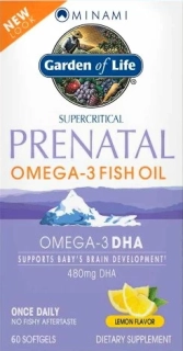 Minami Nutrition Omega-3 prenatální - s příchutí citronu - 30 tobolek