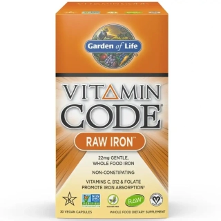 Železo RAW - Vitamin Code - 30 kapslí