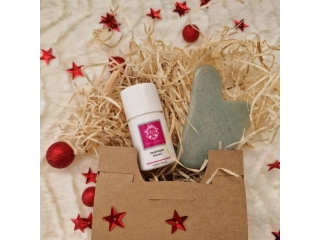 Dárková sada na masáž obličeje Nefrit světlý s olejíčkem