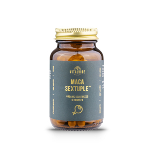 Maca Sextuple™ BIO Gelatinized 3-complex, kapsle
