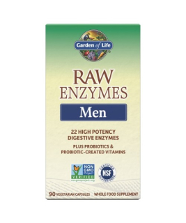RAW Enzymy Men Digestive Health - pro muže - podpora trávení 90 kapslí