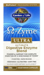 Ω-Zyme ULTRA - trávicí enzymy - 180 kapslí