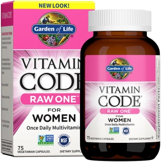 Vitamin Code RAW ONE Women - multivitamín pro ženy 75 kapslí